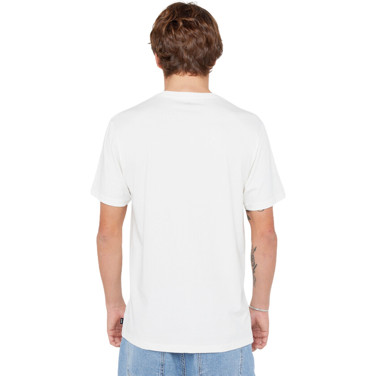 2025 Rip Curl Männer Sportline Badge Tee 0TLMTE - Bone